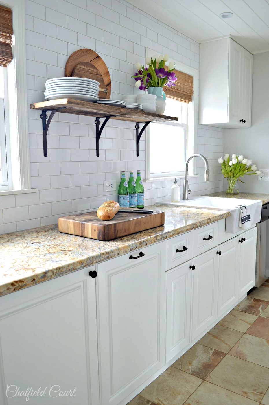 Handmade white kitchen remodel for under $3000, Chatfield Court for @Bekob