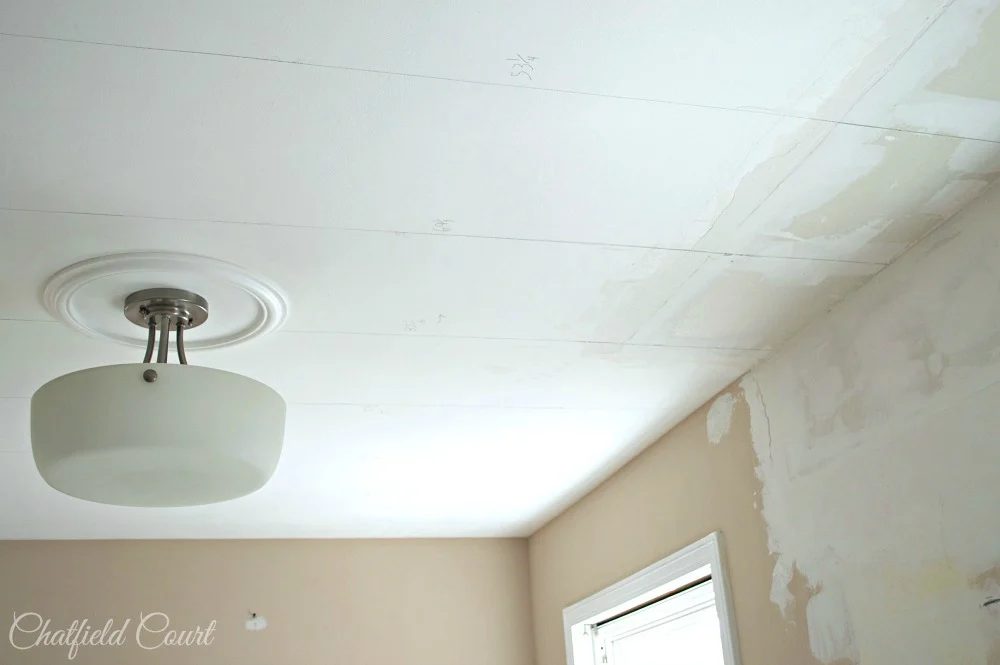 Handmade plank ceiling, kitchen remodel, by Chatfield Court featured on @Bekob