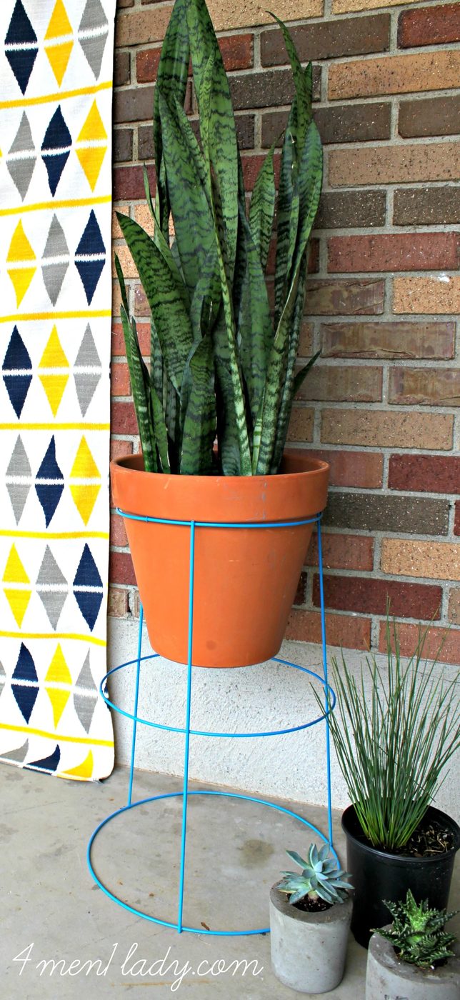 tomato cage planter stand