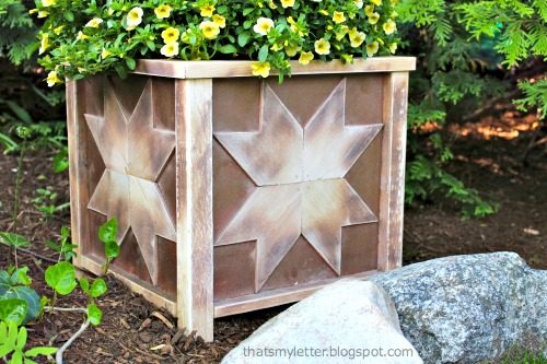 outdoor star planter