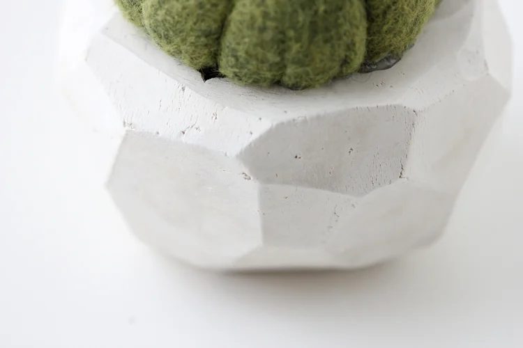 clay geometric pot