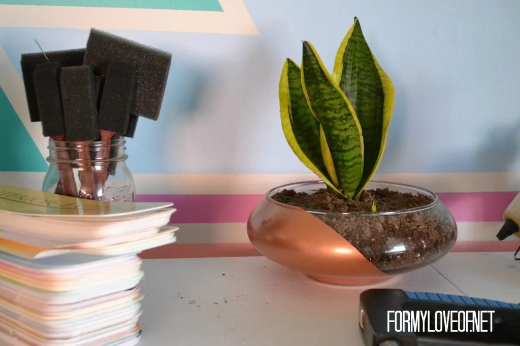 copper dipped planter