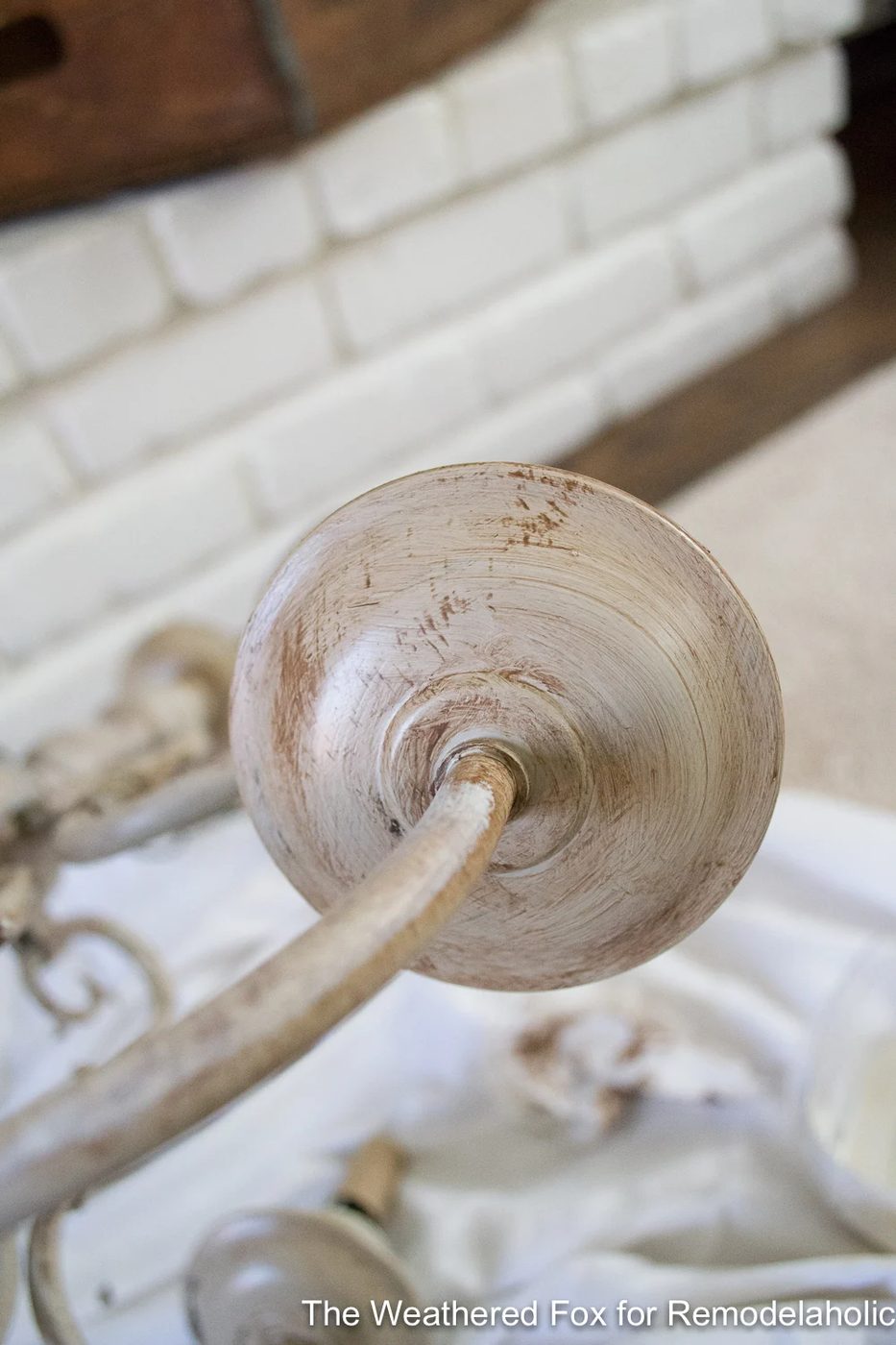 The Weathered Fox Chandelier Makeover 29