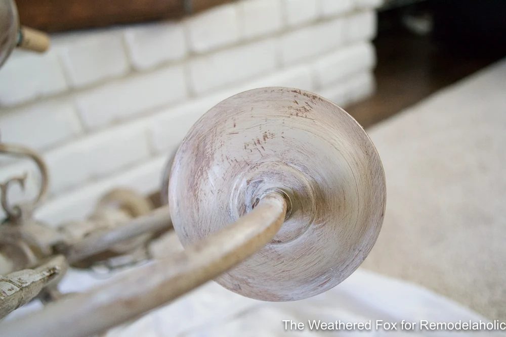 The Weathered Fox Chandelier Makeover 32