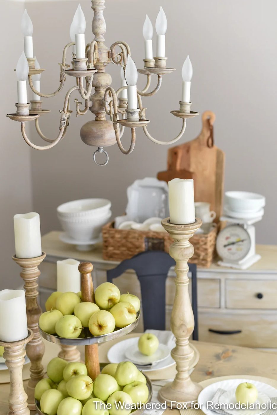 The Weathered Fox Chandelier Makeover 14