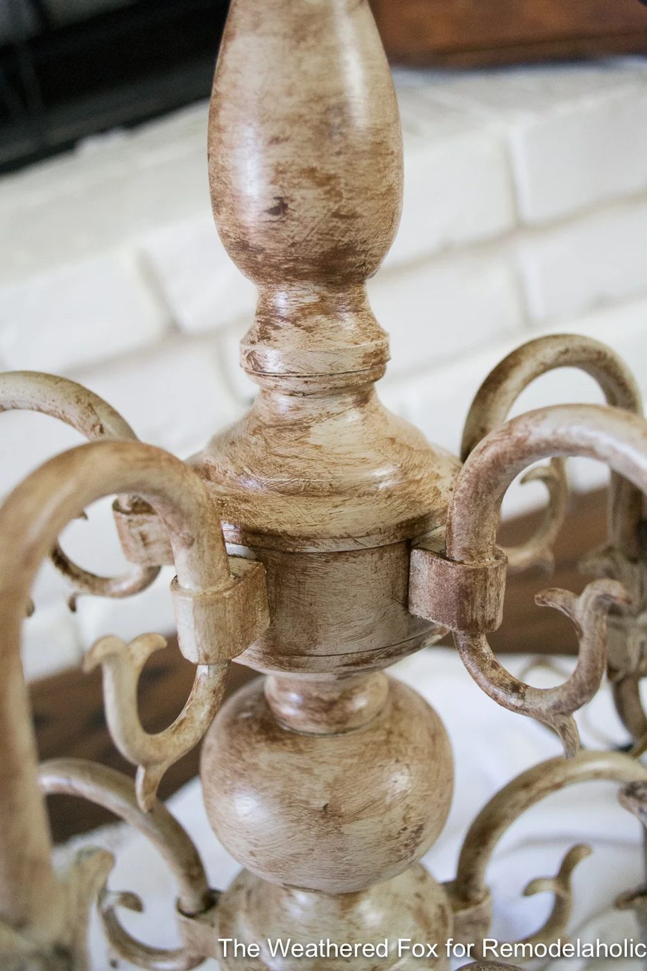 The Weathered Fox Chandelier Makeover 27