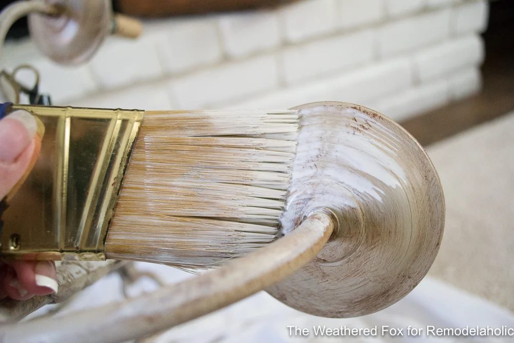 The Weathered Fox Chandelier Makeover 30