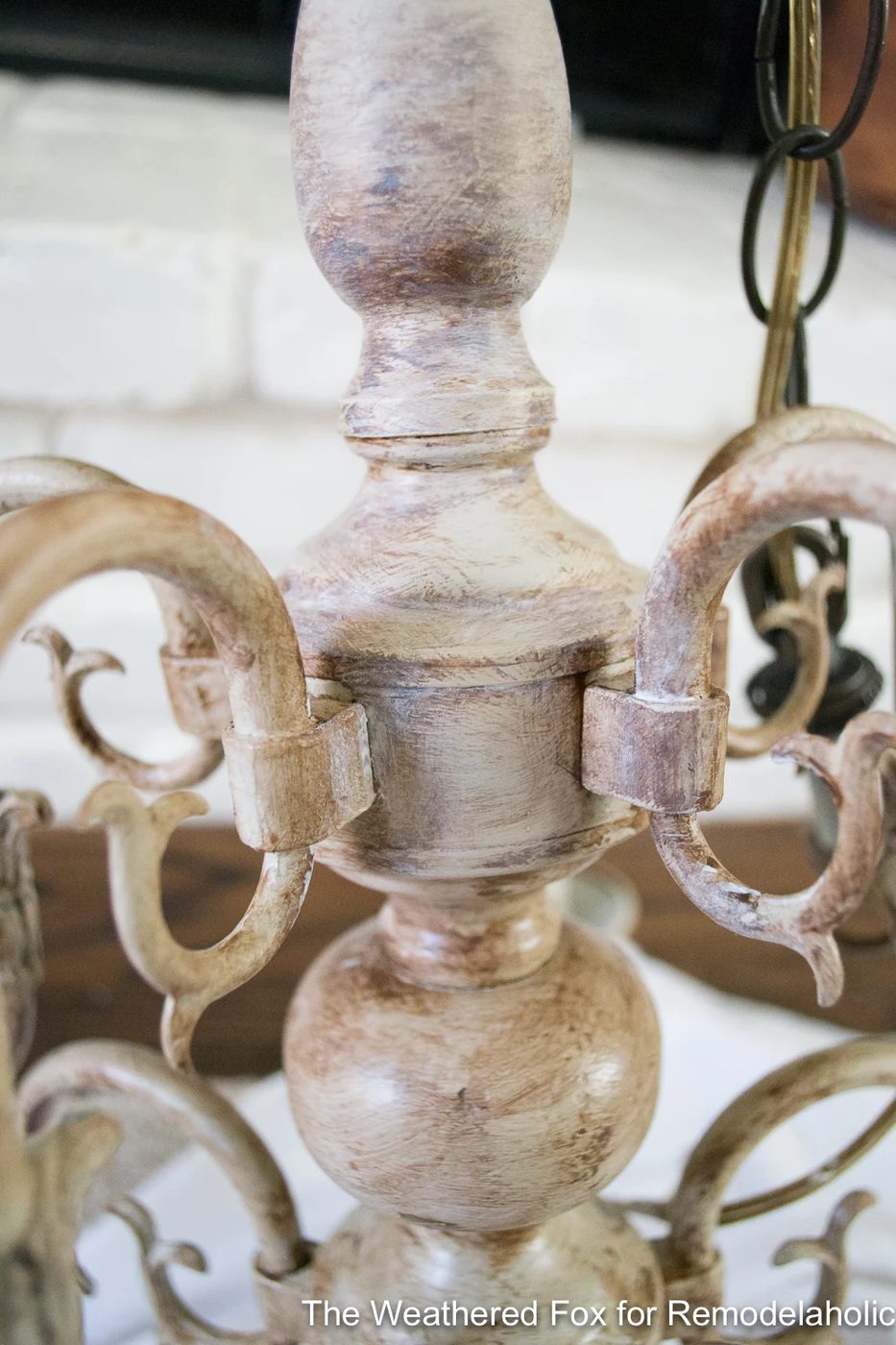 The Weathered Fox Chandelier Makeover 28