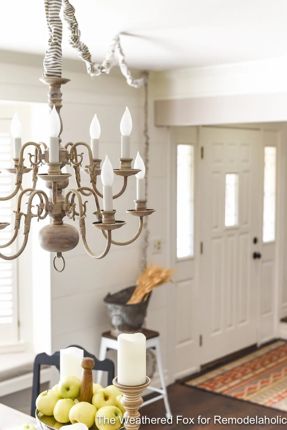 The Weathered Fox Chandelier Makeover 11