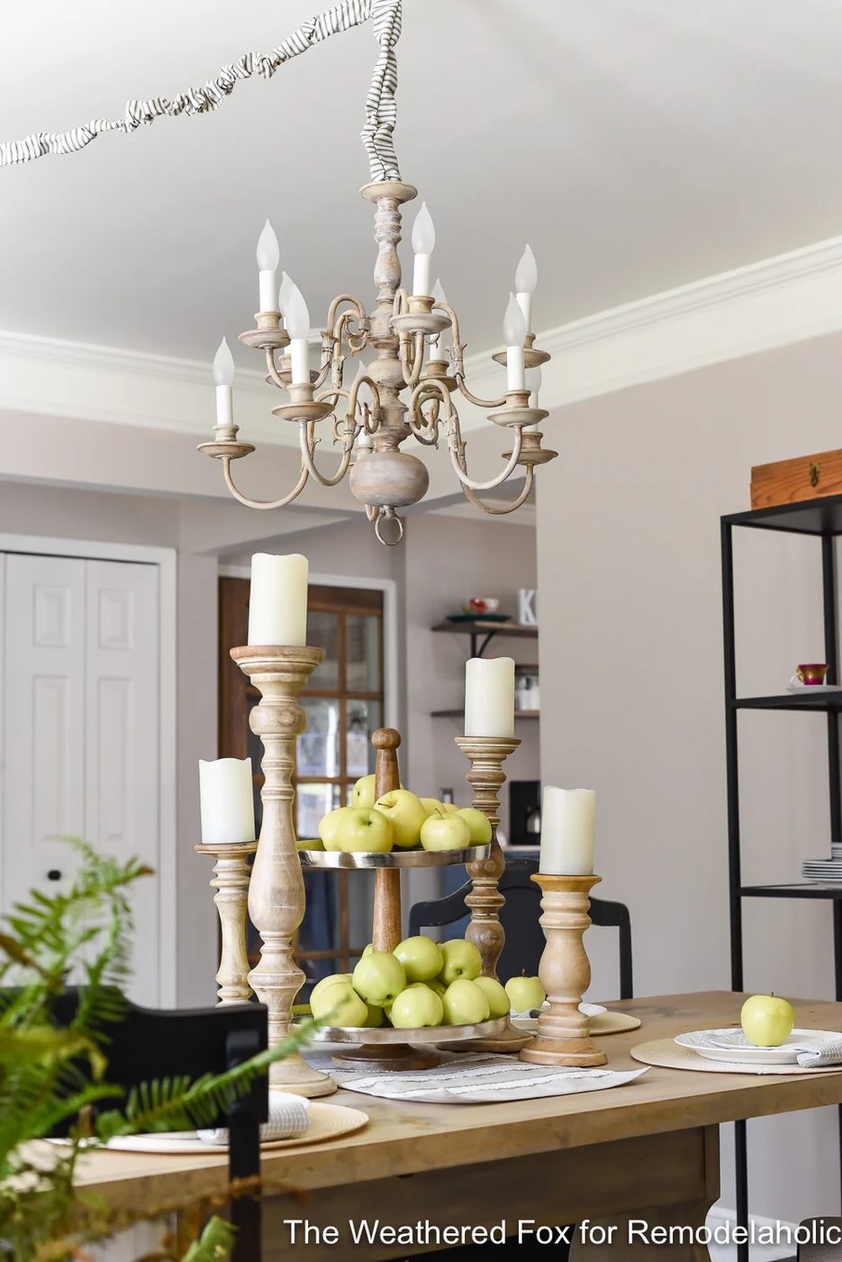 The Weathered Fox Chandelier Makeover 21