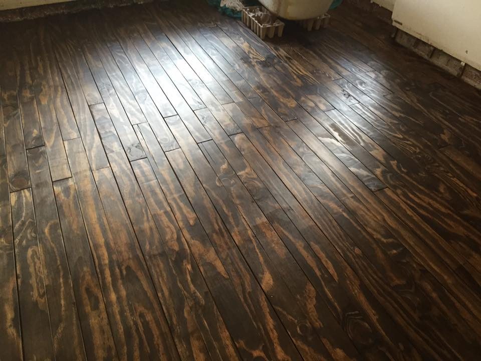 Plywood Plank Flooring, Aaron Colon 1 15 16, 3 Ply Plywood Stained Minwax Dark Walnut, Featured On @Bekob