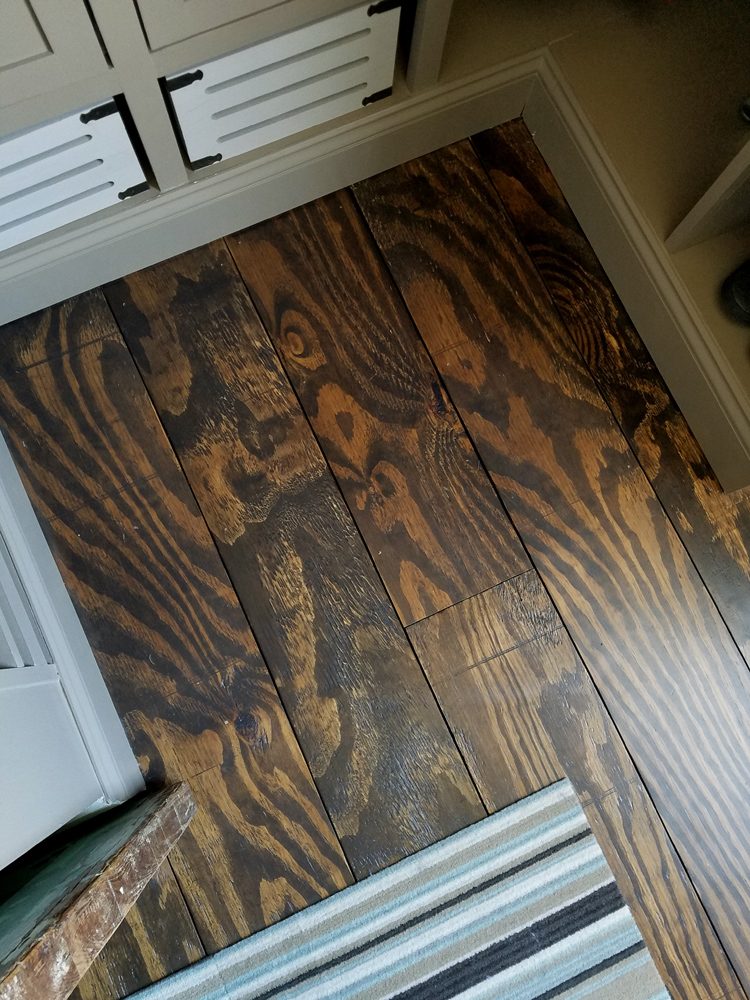 Remodelando La Casa, Wide Plank Plywood Floors Closet