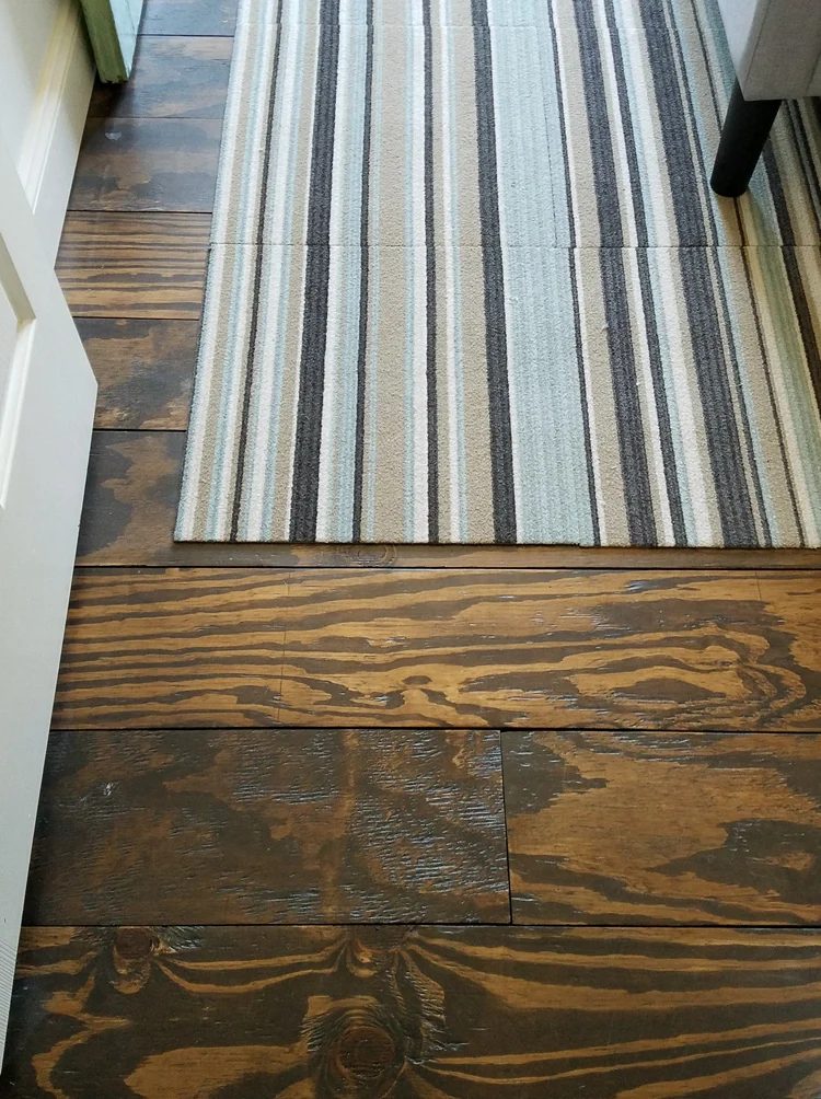 Remodelando La Casa, Wide Plank Plywood Floors Room Entrance