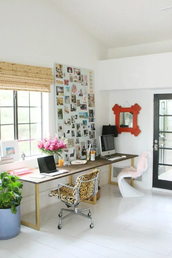 Little Green Notebook, White Painted Diy Plywood Floors
