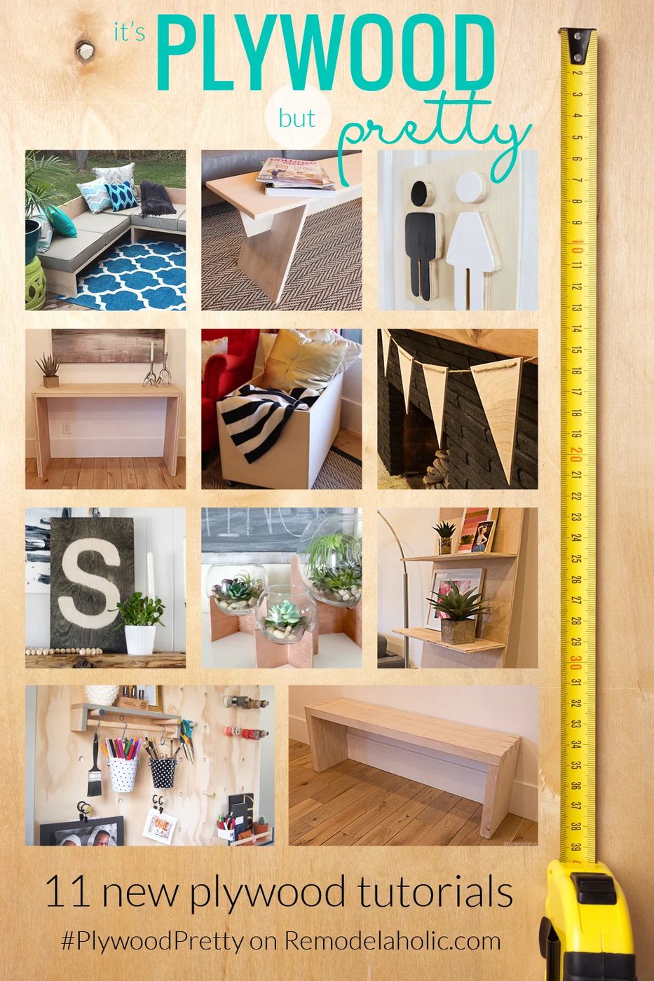 It's Plywood BUT Pretty! 12 New Handmade Plywood Projects + Tutorials