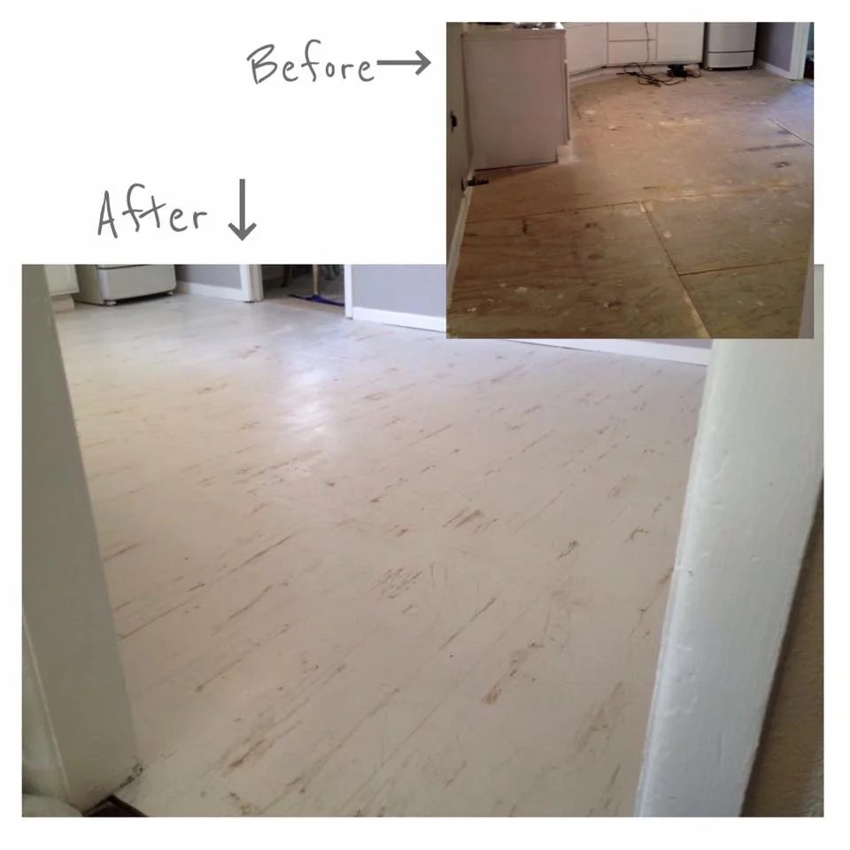 Distressed Rustic Plywood Floor With Dremel Etched Planks By Deborah Newton Hair Featured On Bekob