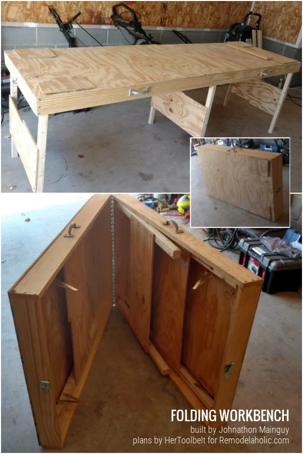 Diy Portable Folding Workbench Plans Bekob