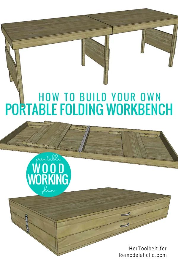 How To Build Your Own Handmade Portable Folding Workbench Plans Bekob