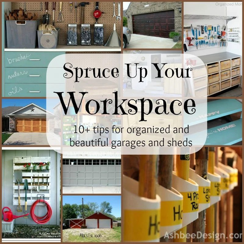 spruce up your workspace - organized garages and sheds at Bekob.com