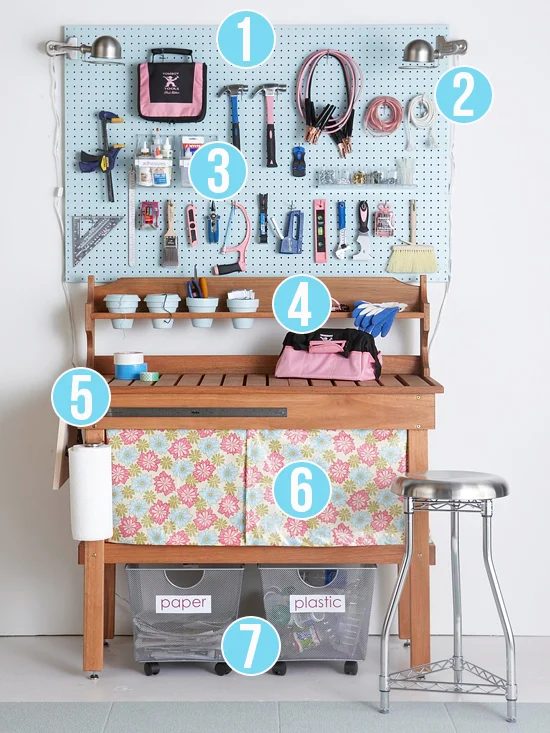 Get This Look - Pretty and Tidy Workbench - 7 tips from Bekob
