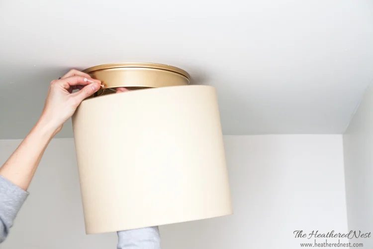 Heathered Nest Ban Your Boob Lights Upgrade Builder Grade Flushmounts straightforward Diy Tutorials 2 2