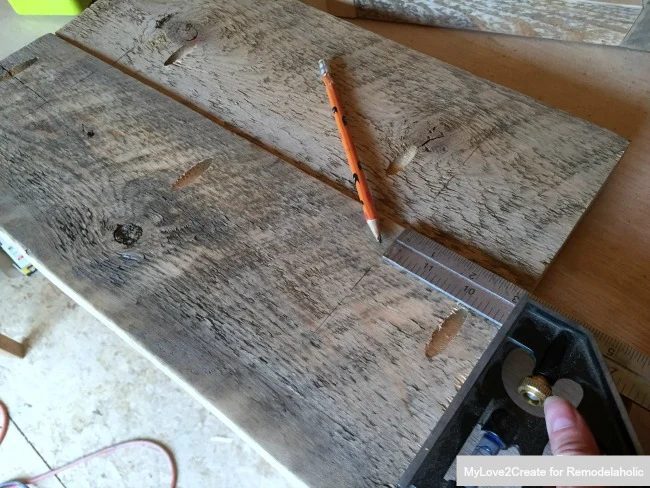 combination square woodworking tool to measure and mark Handmade wood stool leg location