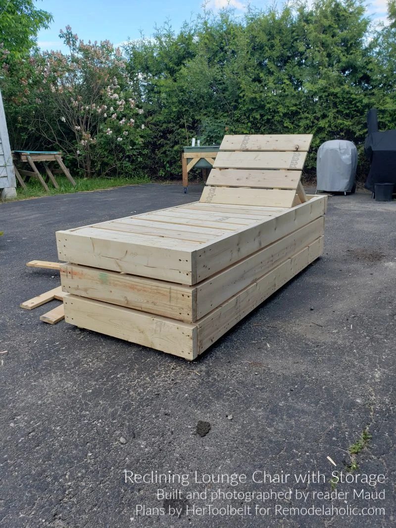 Handmade Lounge Chair Built By Maud, Deck Lounger Plans By Bekob