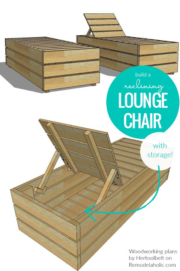Diy Lounge Chair Recliner With Storage, straightforward Outdoor Woodworking Plans Bekob
