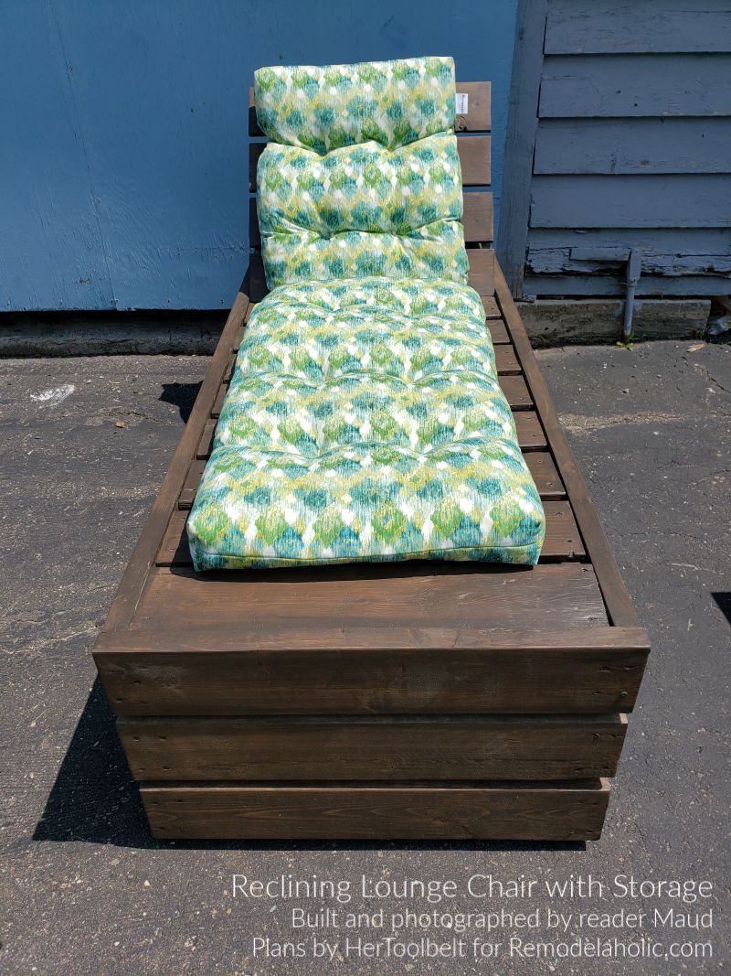 Handmade Lounge Chair Built By Maud, Deck Lounger Plans By Bekob