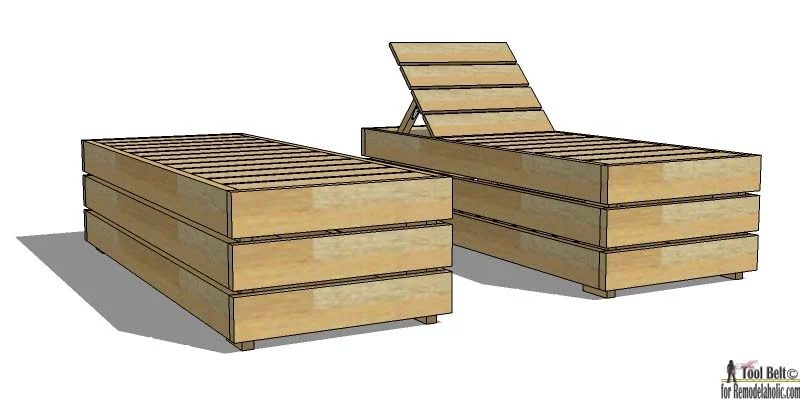 Outdoor Handmade Lounge Chair with Storage