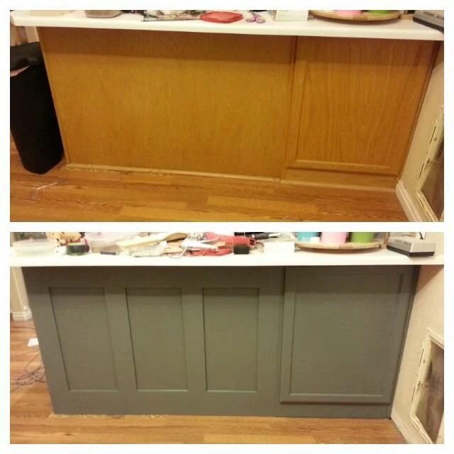 Holly Handmade painted kitchen cabinets update and review