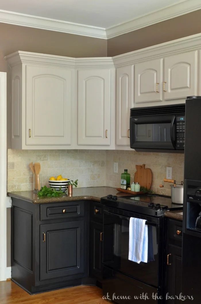 Sonya At Home with the Barkers handmade two-tone painted kitchen cabinet review