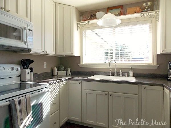 Painted Kitchen Cabinets by The Palette Muse featured on Bekob