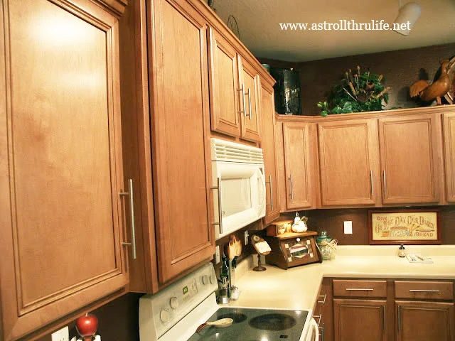 Marty A Stroll Thru Life Handmade cabinet makeover using dark wax