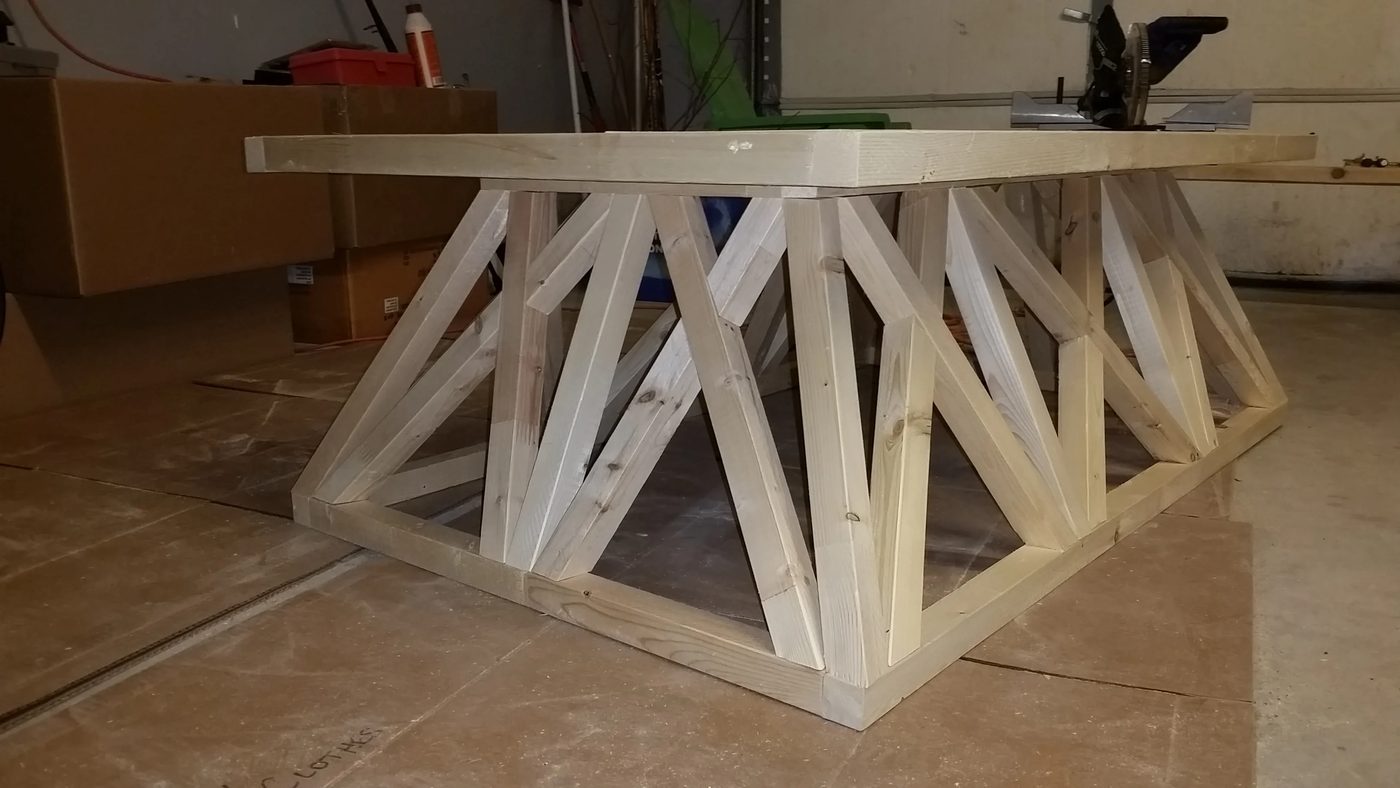 restoration hardware trestle door coffee table step by step brag post, @Bekob.com