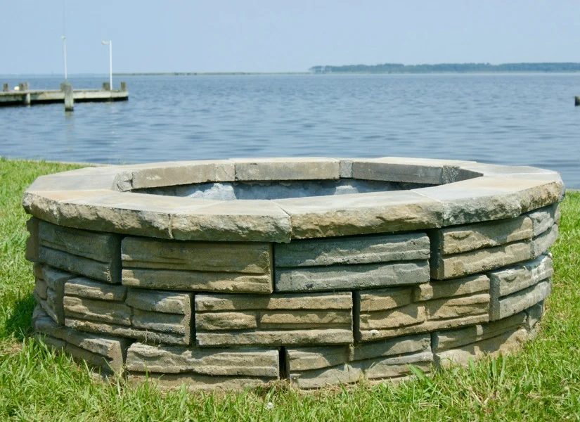 Handmade Retaining Wall Block Fire Pit