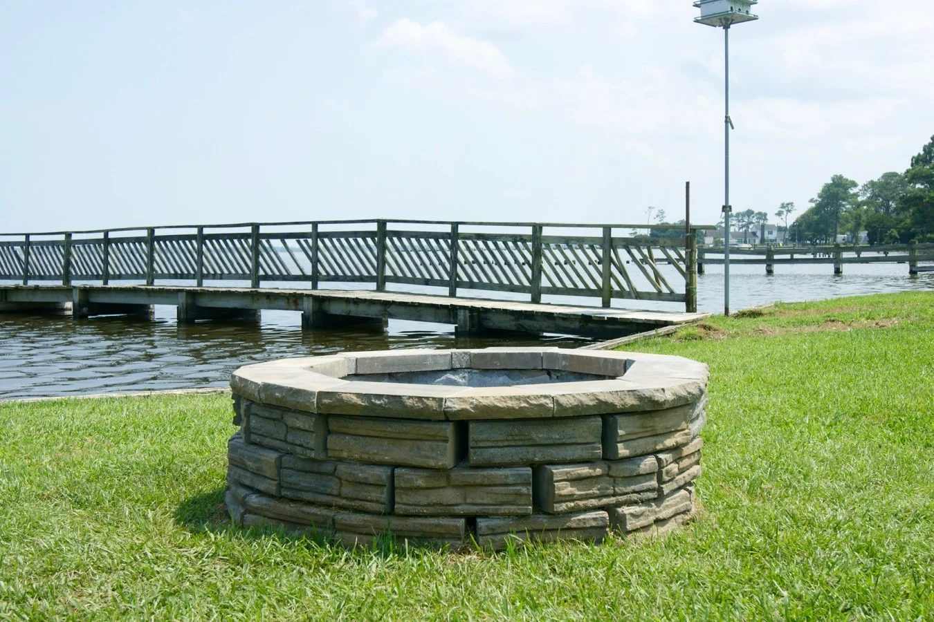 Handmade retaining wall block fire pit walkthrough -- less expensive than a kit! @Bekob