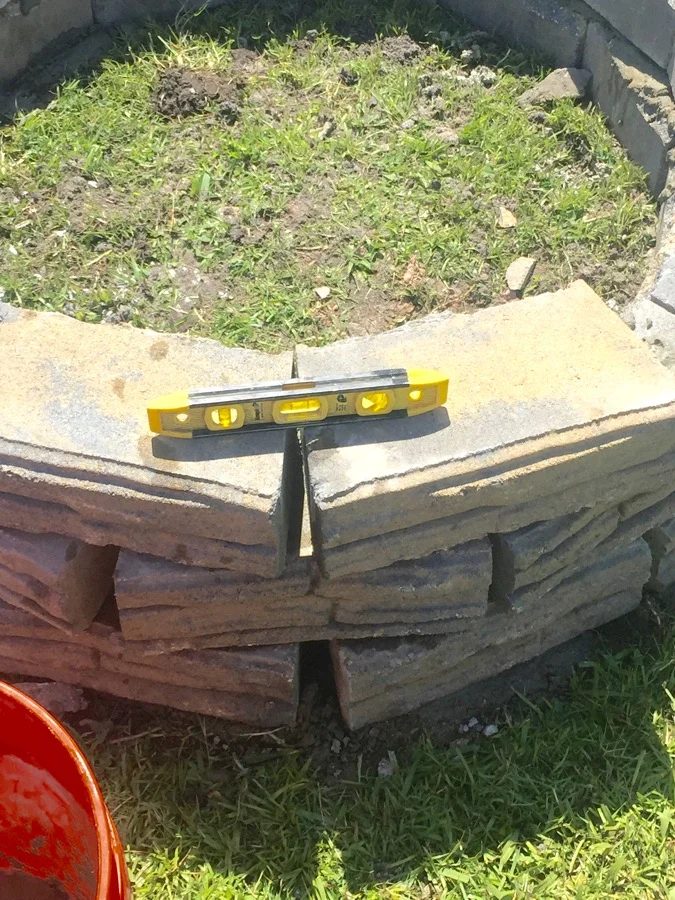 Handmade retaining wall block fire pit walkthrough -- less expensive than a kit! @Bekob