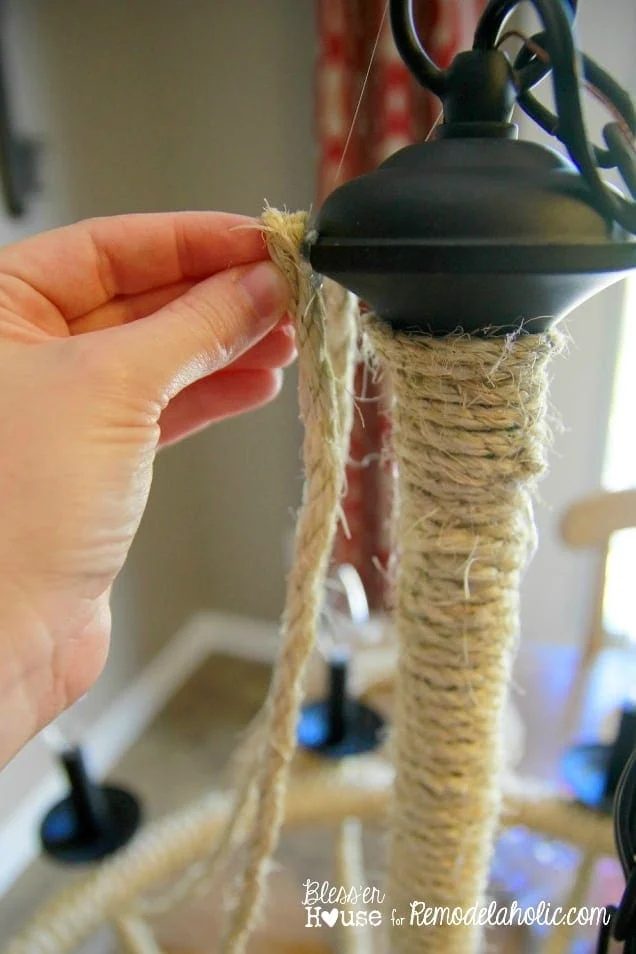 Handmade Rope Chandelier