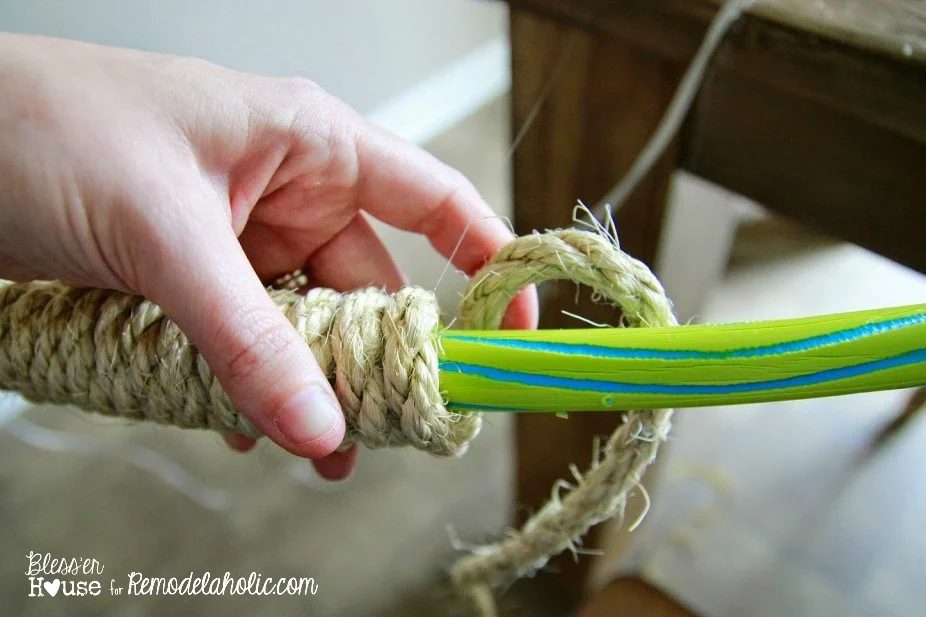 Handmade Rope Chandelier