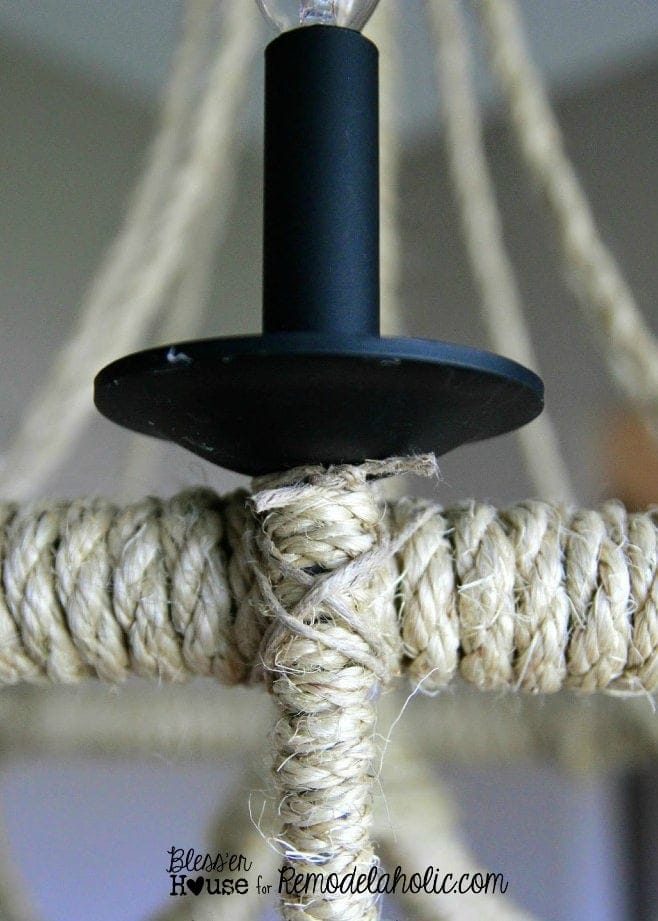 Handmade Rope Chandelier