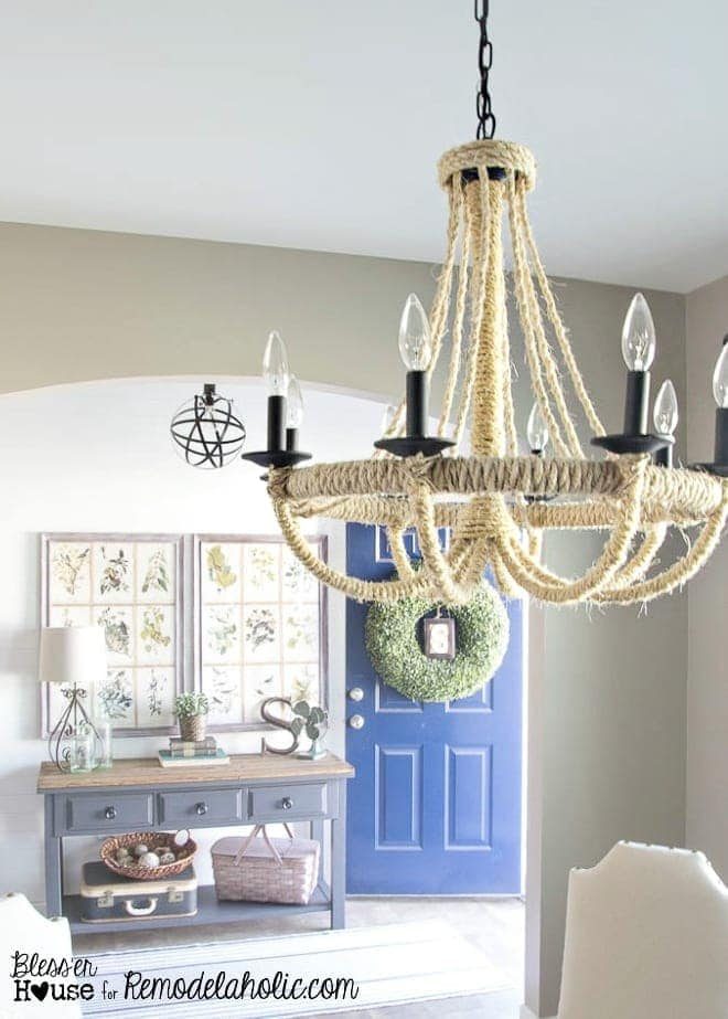 Handmade Rope Chandelier