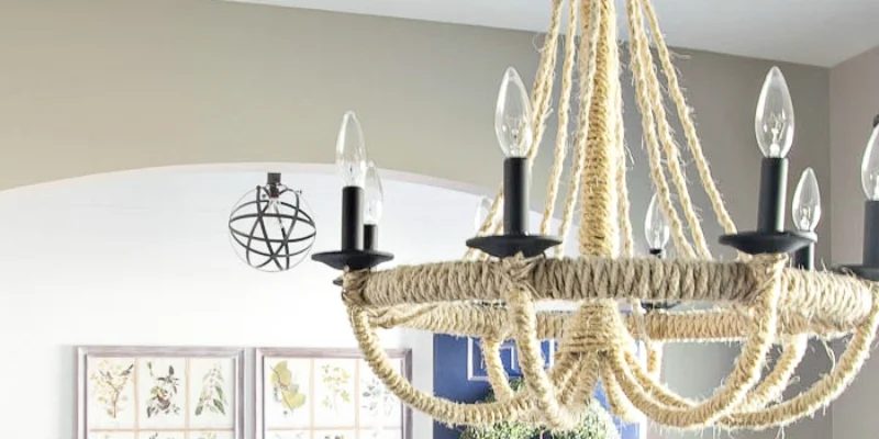 Handmade Rope Chandelier Lighting Update