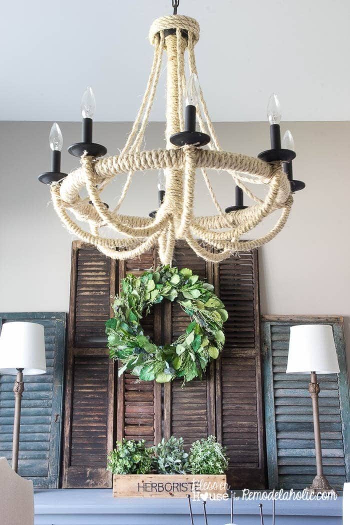 Handmade Rope Chandelier