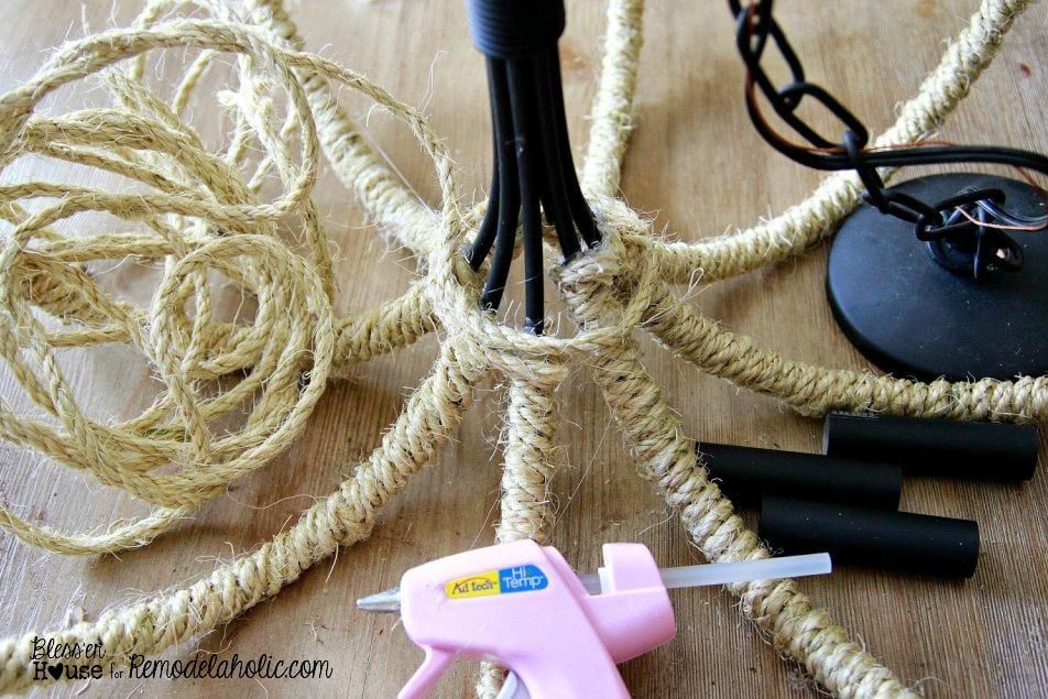 Handmade Rope Chandelier