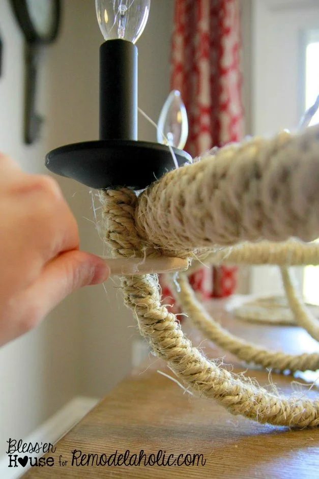Handmade Rope Chandelier