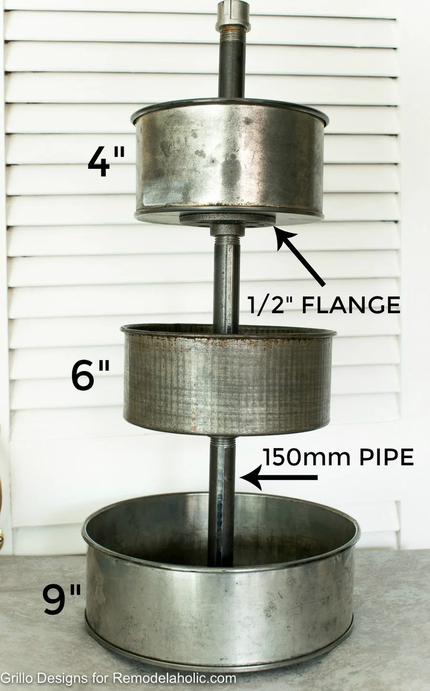 Industrial Tiered Stand Grillo Designs