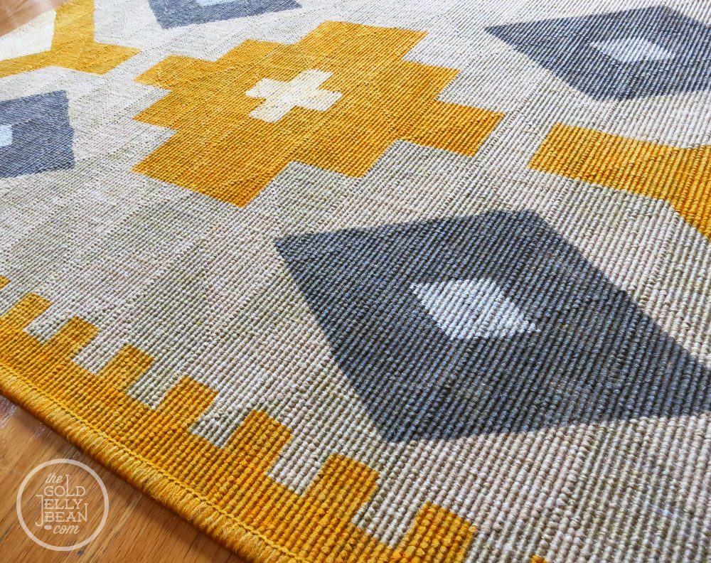 painted kilim rug