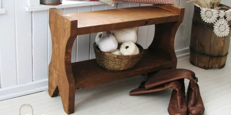 Handmade Rustic Farmhouse Bench walkthrough