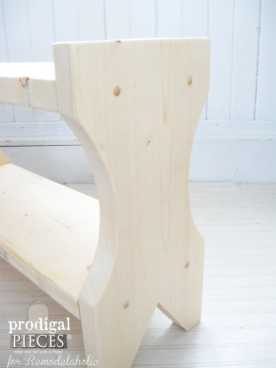 Handmade Farmhouse Bench walkthrough by Prodigal Pieces for Bekob